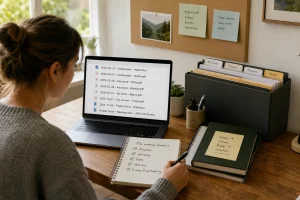 AI-generated editorial illustration for A Simple System for Naming Digital Files